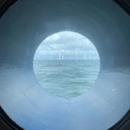 Offshore-Windenergie-Anlagen im Serviceeinsatz